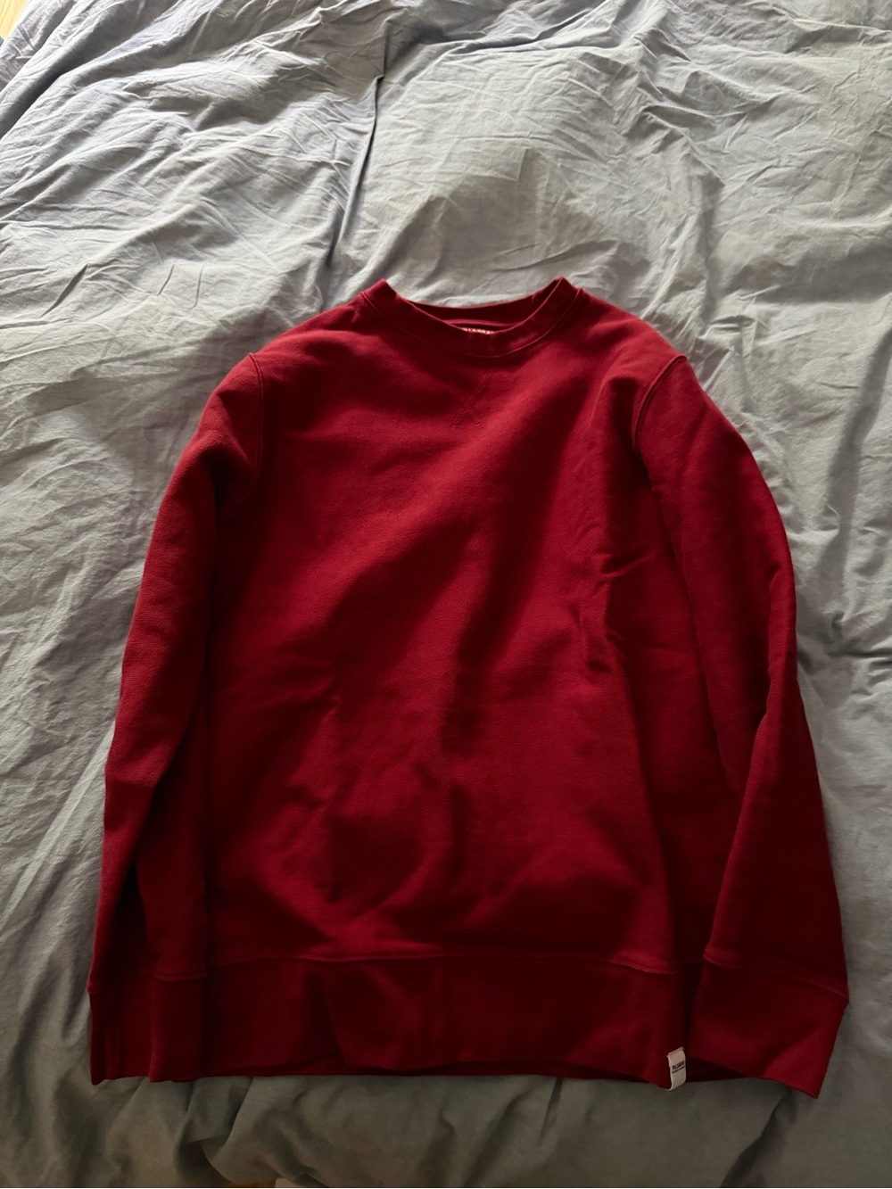 Pull and Bear Men's Red Crewneck Sweater